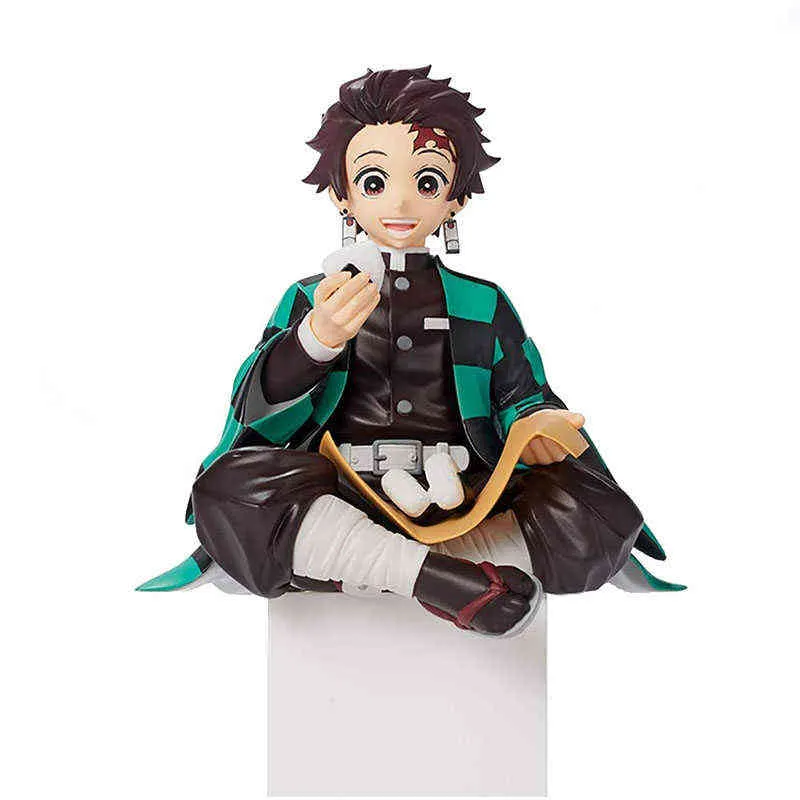 Demon Slayer Figure Anime Nezuko Tanjirou Shinobu Zenitsu Hashibira Inosuke  Eat Rice Balls PVC Action Figurine Kimetsu No Yaiba 220118 From 11,38 €